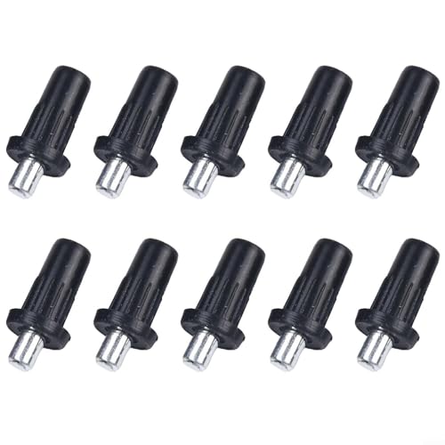 Vidonergy Lot de 30 goupilles de réparation de porte d'armoire, goupilles à ressort pour connecteur de volet et de meubles, noir et argent PP + kit de rechange d'amortisseur en fer