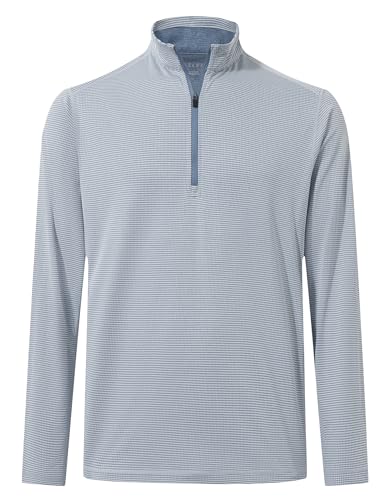 M MAELREG Golf Pullovers For Men Ultra Lightweight 1/4 Midlayer Half Zipper Sports Mens Pullover Quarter Zip