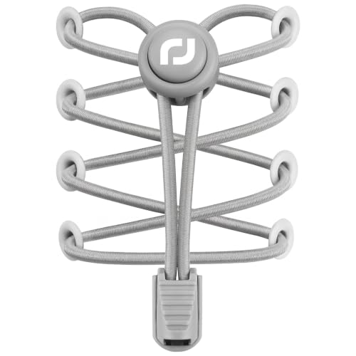 RJ-Sport No Tie Elastic Shoelaces Grey 005