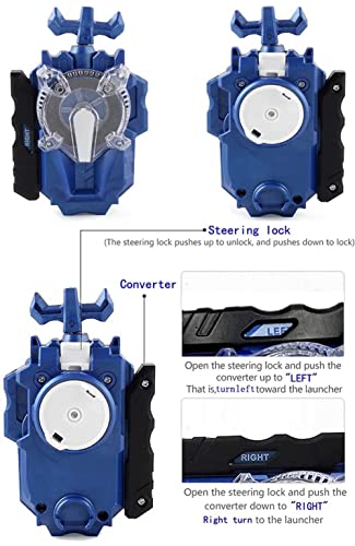 Sparking Launcher Bay Blades For 8-12,Bey Battle Burst Toy B-176 Hollow Deathscyther Battling Tops Gaming Top Toys Left Right Launcher Grip Blade Blades For Boys 6-8 Birthday Party Gifts #TOP6