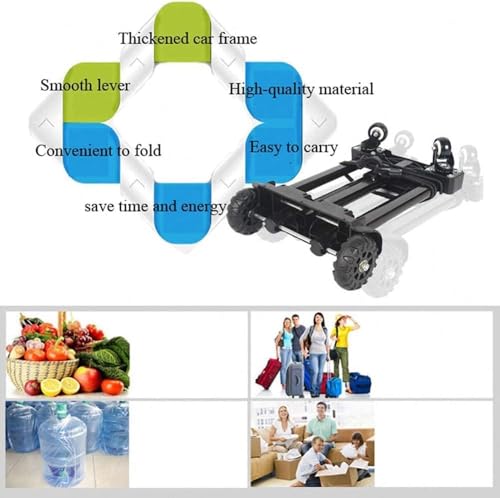 Carretilla Plegable de 4 Ruedas Capacidad 75 Kg miniatura 4
