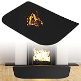 Mattina per Camino Ignifugo, Sottopentola Resistente al Calore, Materiale Doppio in Fibra di Vetro e Silicone, Piastra Protettiva Anti-Scintille Resistente al Calore, Protezione per il Pavimento del