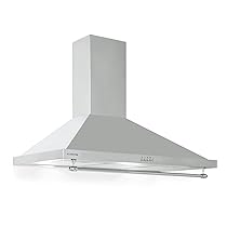 Klarstein Cappa Aspirante 90 cm, Cappa Cucina 90cm, Ventola Cappa Cucina in Acciaio Inox a Parete, 591.5m³, h, LED, Cappa Aspirante Filtrante Classe A, Cappa Aspirante Cucina con Filtro per Cappa