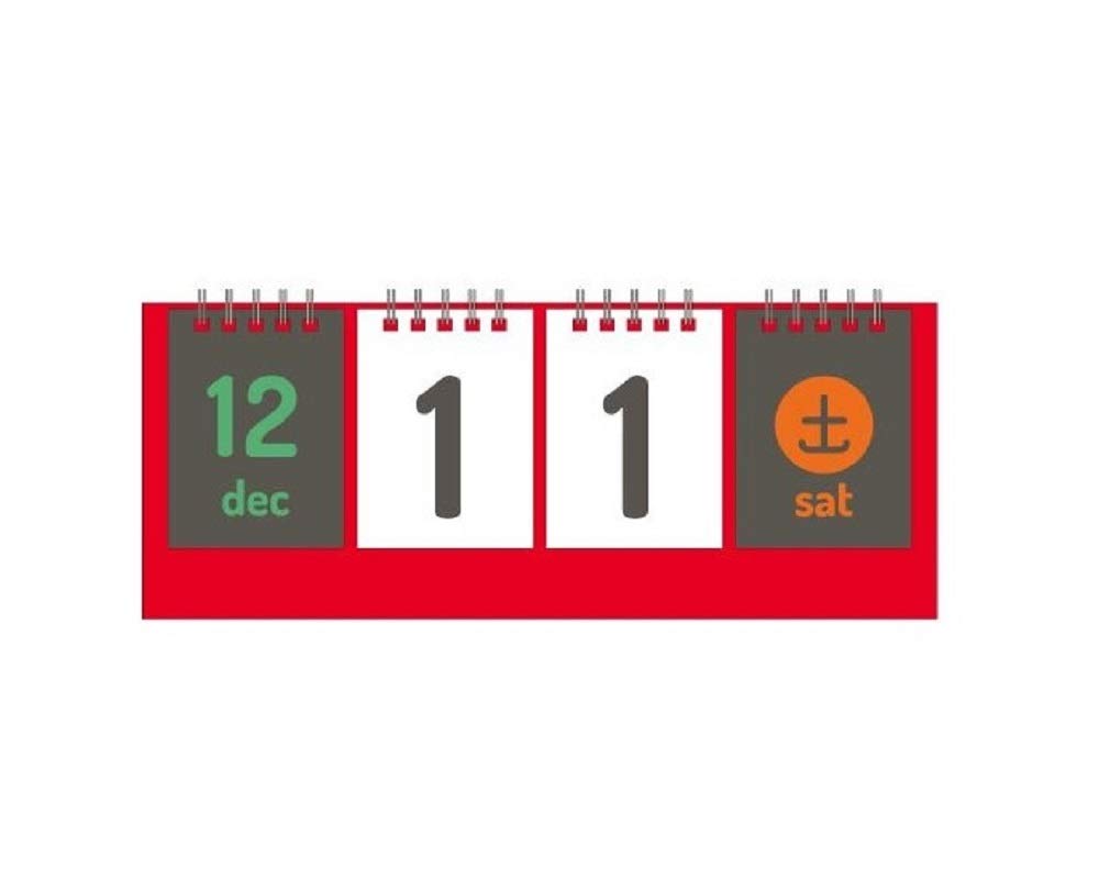 Amazon | KitMall おしゃれ 日めくり 万年 カレンダー 卓上 カウント