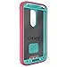 OtterBox Defender Case for Moto X 2nd Gen. - Retail Packaging - Teal Rose II
