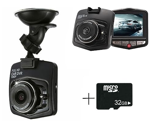 Dash Cam Telecamera per Auto DVR Full HD 1080 + 32...