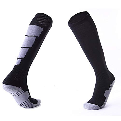 Greatangle 1 Paire de Chaussettes de Sport de Football antidérapantes Hommes Chaussette Genou de Football au-Dessus de Longues Bas Chaussettes Hautes pour Basket-Ball de Sport Cover