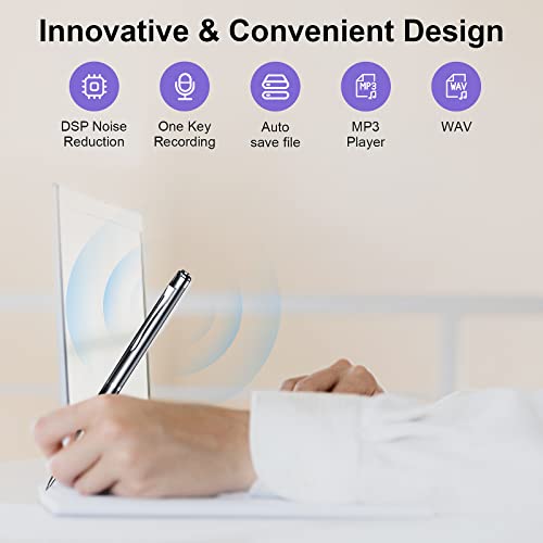 64Gb Digital Voice Recorder - Voice Activated Recorder With Playback, Noise Reduction Voice Recording Device For Lectures Meetings Interviews, Audio Recorder Portable Usb Mp3 Playback #TOP1