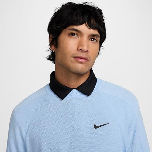 Nike Tour Men's Golf Sweater (FQ8832-422, Psychic Blue/Black)3