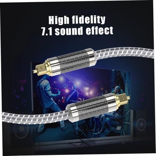 Cable de audio óptico para amplificadores de sonido y altavoces estéreo 3