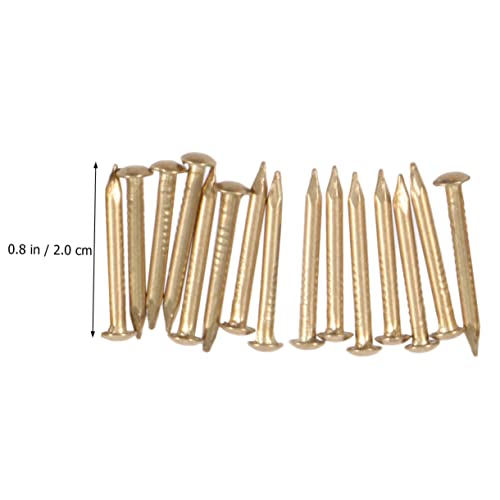Clavos de Cabeza Redonda de Cobre 100 Piezas para Bisagras de Muebles y Caja de Madera miniatura 2
