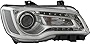 For Chrysler 300 Headlight Lamp 2015 2016 2017 Halogen Chrome Trim Passenger Right Side