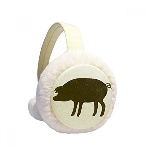 Orejeras de cerdo negro con piel de imitación de alta densidad