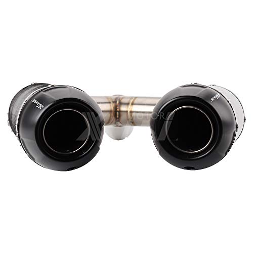 KYN for Aprilia Shiver 750 2010-2016, Shiver 750 GT 2010-2016 Motorcycle Exhaust Full System Muffler with Link Pipe (A)