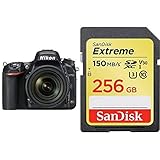 Nikon D750 Appareil Photo numérique Reflex 24,3 Mpix Kit Boîtier + Objectif 24-85 mm Noir + Carte mémoire SDXC SanDisk Extreme 256 Go jusqu à 150 Mo/s, Classe 10, U3, V30