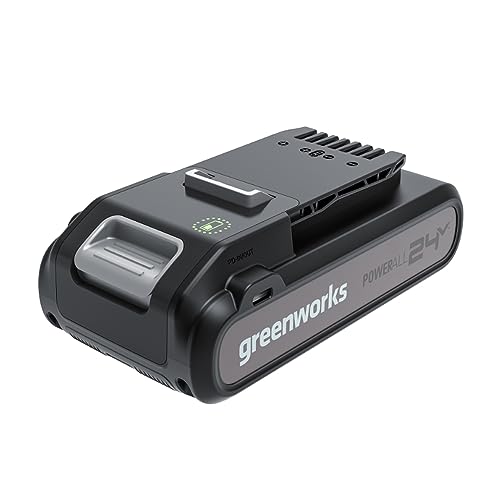 Greenworks Batteria 24V E Power Bank Tipo C Per Tutti Gli Attrezzi Da Giardino Ed Elettroutensili Da 24V, Potente Batteria Agli Ioni Di Litio, Ricaric
