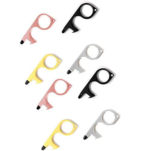 Kontaktloser EDC-Türöffner, Berührungsloser Hygienehaken Schlüsselanhänger Anti Touch Door Opener Für Infizierte