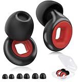 2 Paar Motorrad Ohrstöpsel Windgeräusche,Wiederverwendbare Artevive Earplugs,Moto Earplugs,Gehörschutz Motorrad geräuschreduzierende Ohrstöpsel zum Schlafen und Lärmreduzierung