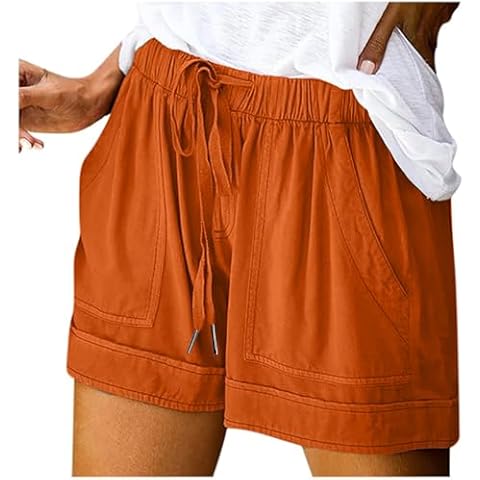 RLEHJN Women's Summer Sports Shorts with Pockets Cover