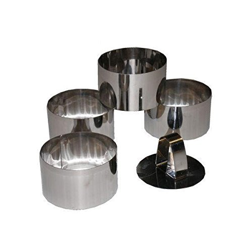 Lares 6073 - Set 4 Cerchi da Pasticceria 7,5 cm