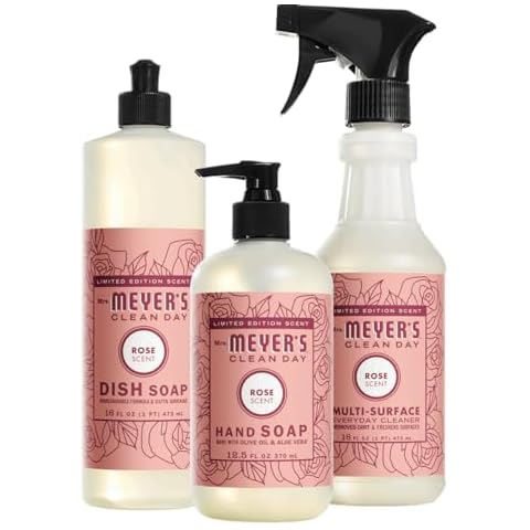 Mrs. Meyer’s Rose Scented Kitchen Cleaning Set Cover