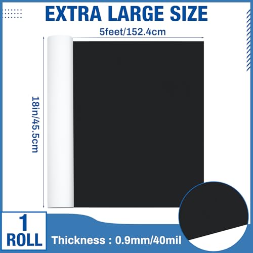Image of Amylove Extra Large 18 in X 5 ft X 40 Mil Blank Car Magnet Roll Flexible Automotive Strong Car Magnets Sheet Stickers for Bumper Advertising Business