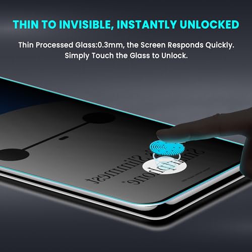 Image of FIRST MART Military-Grade Privacy Tempered Glass for Tecno Pova Slim - 9H Hardness, Edge to Edge, Bubble-Free, Anti-Spy, Anti Peeping [1 Pack]