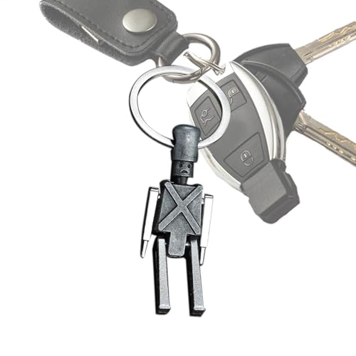 Llavero de robot para niños – Llavero de figura vintage | Elegante adorno de robots | Accesorio de cadena ligero | Llaveros resistentes al desgaste para teléfono celular y cartera, Multicolor, Refer