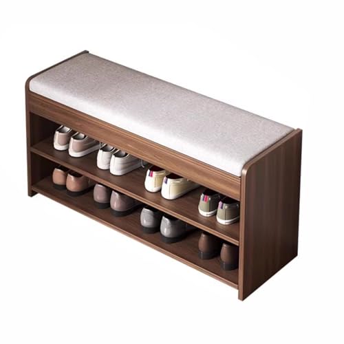 Armoire de couloir fine en rotin avec banc d'entrée pour la maison