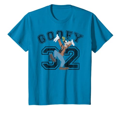 Disney Dingo Varsity Text #32 Portrait T-Shirt