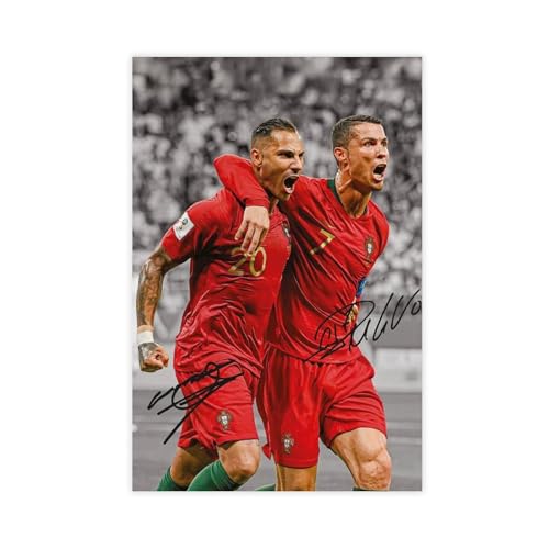 ocvdfss Póster de Ricardo Quaresma, lienzo de Cristiano Ronaldo, decoración de dormitorio, paisaje, oficina, habitación, regalo, 30 x 45 cm