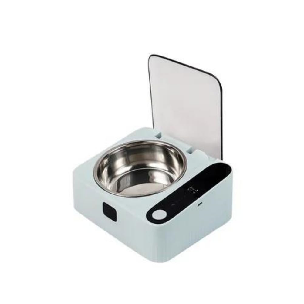 BFJNFPBEU Automatic Pet Feeder with Auto-Open Lid, Motion Sensor Cat Food Bowl, Dustproof & Insect-Proof Stainless Steel Feeding Station for Cats And Small Dogs, Keeps Food Fresh Longer