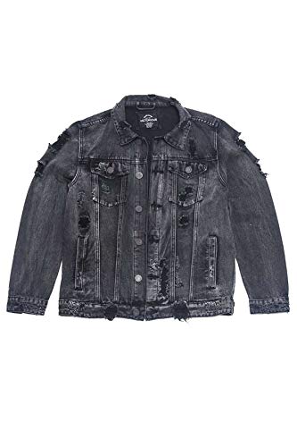Image of VICTORIOUS Men's Distressed Denim Jacket