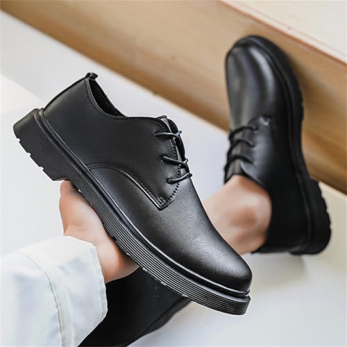 Men's Classic Lace Up Leather Dress Oxford Shoes Soft Toe Comfortable Business Casual Formal Slip Resistant Versatile for Office Party Daily Wear4