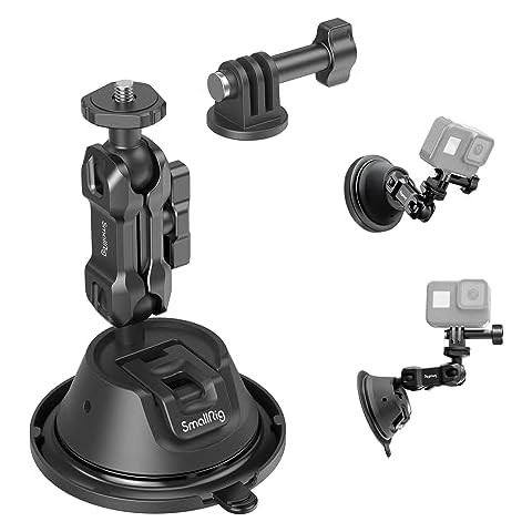 SMALLRIG Double-Layer Suction Cup Mount for Action Cameras Cover