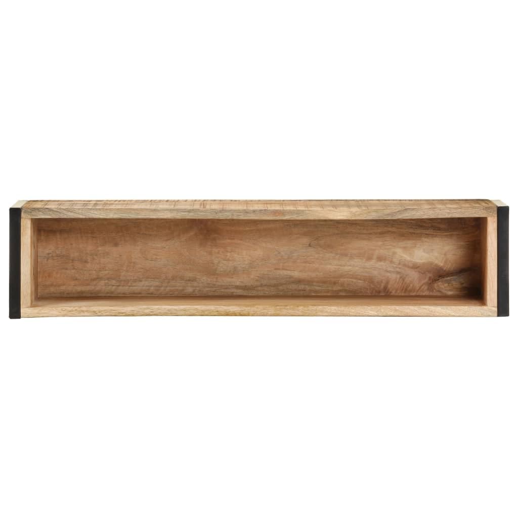 Donica na rośliny, 90 x 20 x 68 cm, szorstkie drewno mango z żelazną ramą, podwyższona grządka do ogrodu, na taras i balkon, wytrzymała skrzynka na kwiaty do warzyw, ziół i owoców