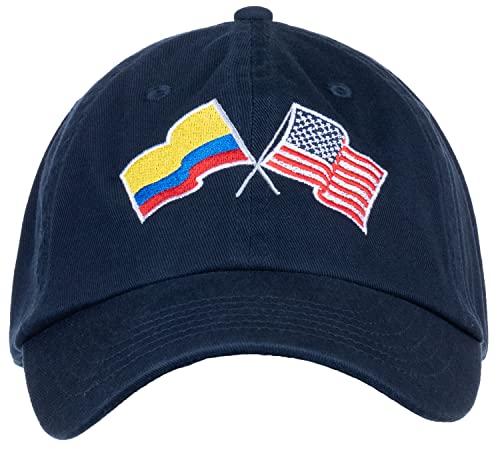 Image of Ann Arbor T-shirt Co. American Friendship Nations Flag Baseball Low Profile Dad Hat for Men Women