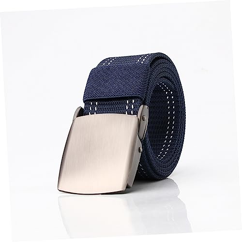 1pc Adjustable Canvas Belt for Men Lightweight Waist Belt Plastic Buckle for Outdoor Training and Daily Wear4