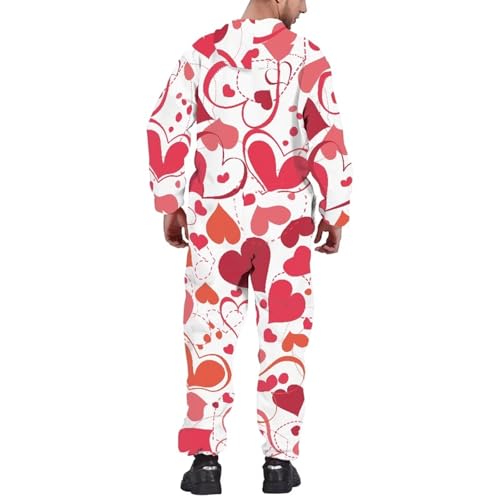Xhuibop Adult Onesie Jumpsuit One Piece Plus Size Pajamas Long Sleeve2