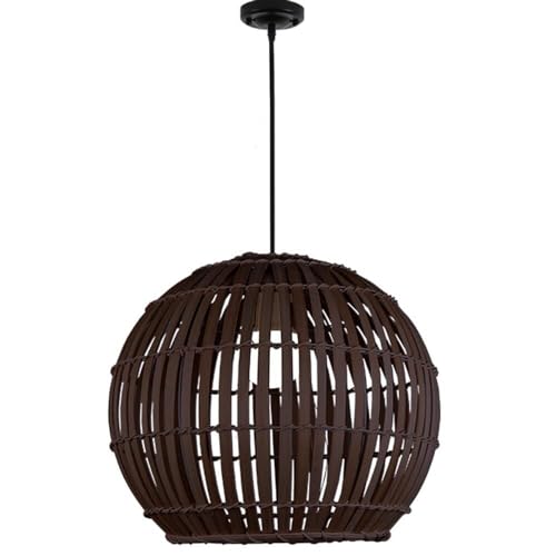 Plafonnier chambre et lustre boule osier pour lumière tamisée