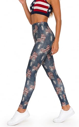 Image of sissycos Women's 80s Leggings Neon Artistic Splash Printed Buttery Soft Stretchy Pants