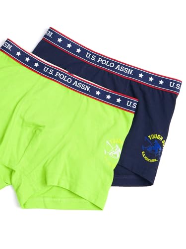 Image of U.S. Polo ASSN. Boy's Cotton Casual Style Trunks (Pack of 2)
