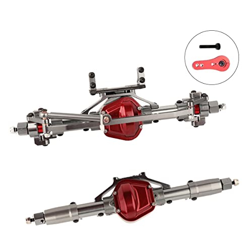 1/10 Metal Front Rear Set Axle Rc Crawler Car For Axial Scx10 Upgrade Accessories(Titanium) #TOP27