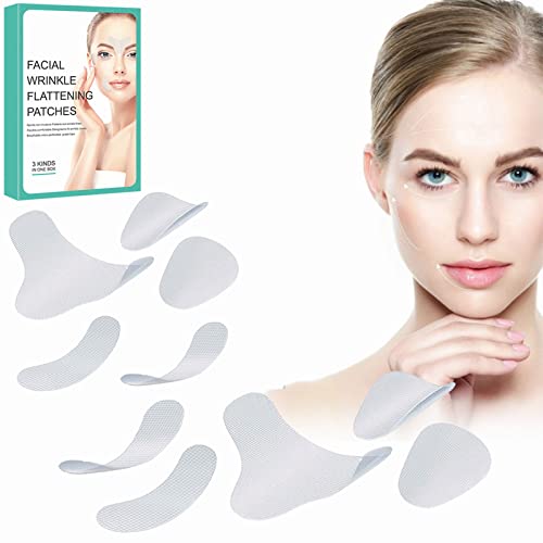 Gesicht ,Facial Patches, Gesichts Antifaltenpflaster, Anti Aging, Anti-Falten, Stirn Falten, Augen-Falten, Wiederverwendbare Pads