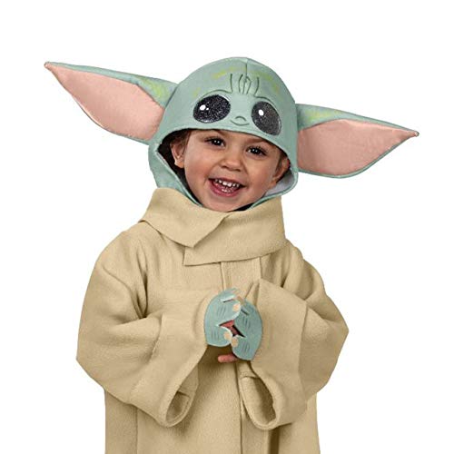 Nieuwe Star Wars Yoda Baby Yoda Jedi Master Alien Cos rollenspel kostuum (hoed + kleding, M (5~7 jaar oud) - Image 6