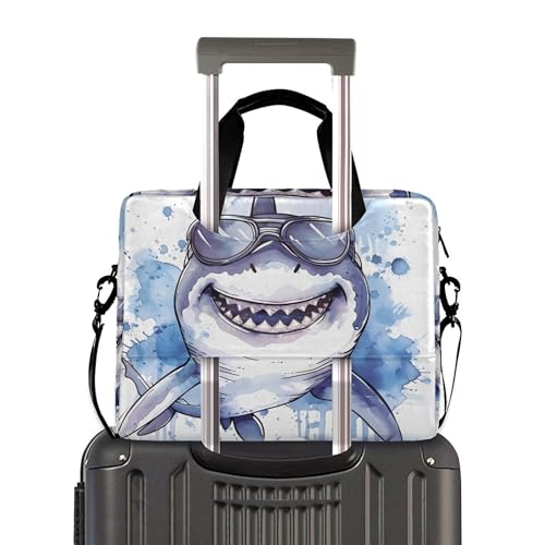 Maletín para portátil con diseño tiburón acuarela ALAZA miniatura 3