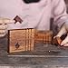 Wooden Puzzle Challenge Box – Handmade Brain Teaser for Adults & Teens | Premium Acacia Wood Puzzle Game | Unique Gift Idea & Desk Toy | Stacking Spacial Problem Game STEM