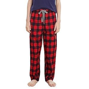 HiddenValor pantalones de pijama de algodón para niños grandes