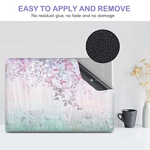 Image of DINKY Laptop Skin Sticker Decal, 12 inch 13 inch 13.3 inch 14 inch 15 inch 15.4 inch 15.6 inch Laptop Universal Reusable Vinyl Skin Stickers Cover Art Decal Notebook PC Personalized Protector-Wildflowers