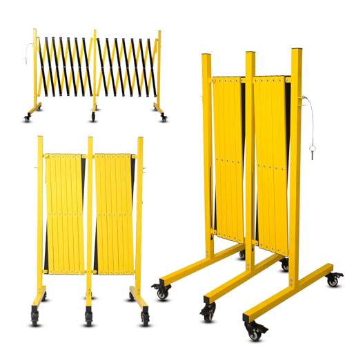 Erweiterbares faltbares Sicherheitstor mit Rädern, einziehbares Einfahrtstor, Aluminium-Konstruktion, 270-Grad-Einstellung, 4,2 m, 3 Stück